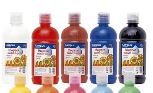 Imagen de Tempera escolar liquida CAMPUS College en botella de 500ml. - varios colores