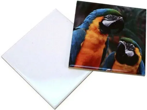 Imagen de Azulejo esmaltado blanco imprimado para sublimar - varias medidas