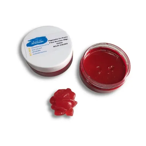 Imagen de Pigmento colorante en pasta concentrado para resina *50grs. color Rojo Calido