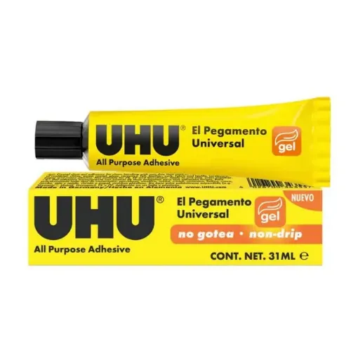 Imagen de Pegamento "UHU" universal transparente Gel no gotea en caja x31ml