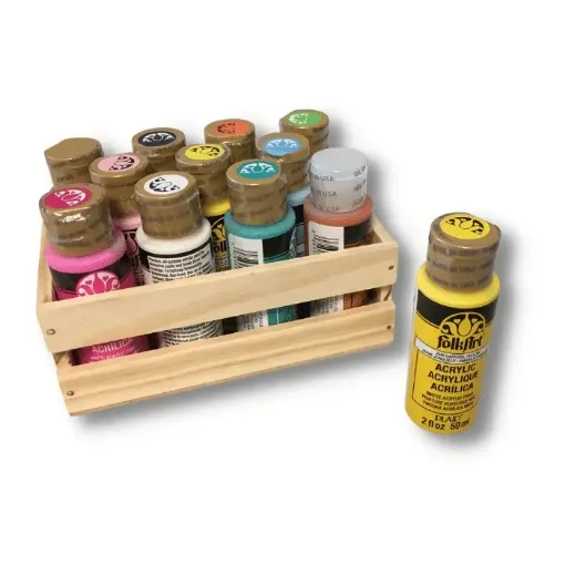 Caja de herramientas para pintar acrílico