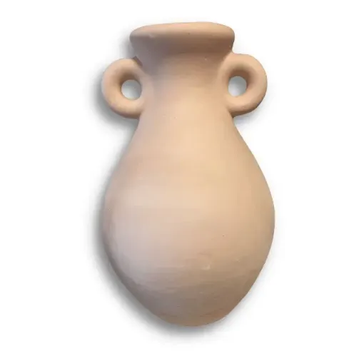 Imagen de Florero de ceramica de molde nro.51 con 2 asas de 18x32cms.