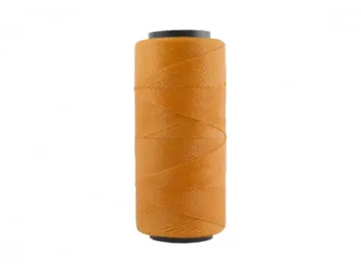 Imagen de Hilo cordon encerado fino 100% polyester 2 cabos cono de 100grs 150mts SETTANYL color 0373 Naranja claro