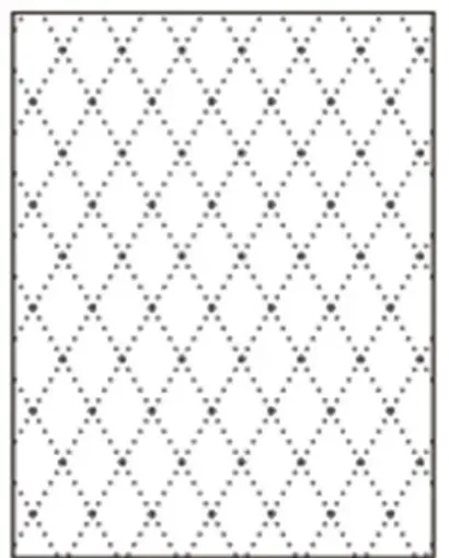 Imagen de Matriz de relieve embossing folder SUNLIT  para maquina troqueladora de 6" trama Rombos