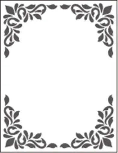 Imagen de Matriz de relieve embossing folder SUNLIT  para maquina troqueladora de 6" trama Marco decorativo