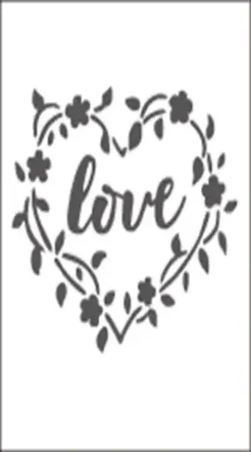 Imagen de Matriz de relieve embossing folder SUNLIT  para maquina troqueladora de 6" trama "Love"