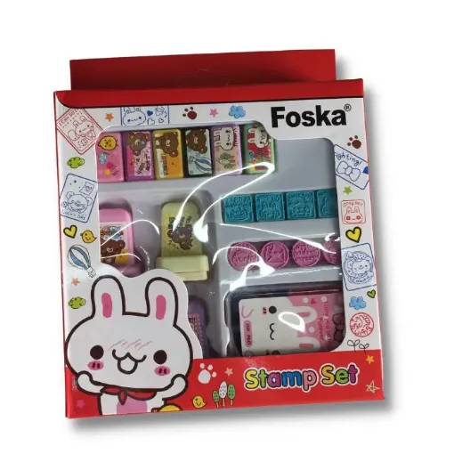 Imagen de Sellos mini infantiles "FOSKA" *18 formas diferentes con almohadilla YZ2000