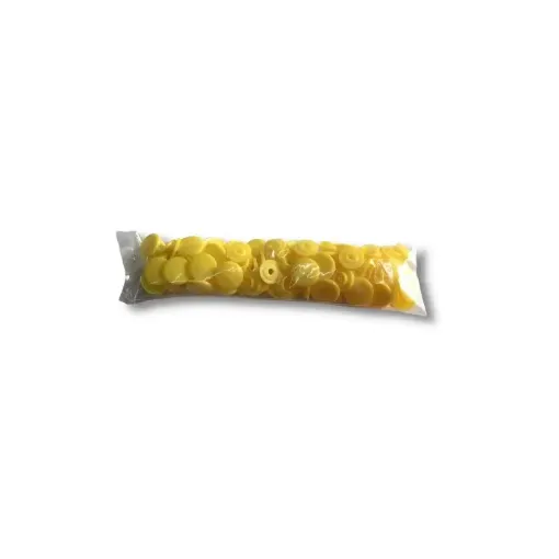 Imagen de Broches de plastico de 10mms x25 unidades color Amarillo