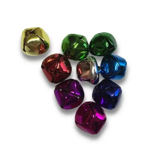 Imagen de Cascabeles de colores de 25mms por 10 unidades colores surtidos