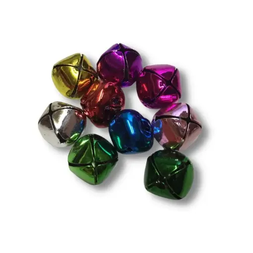 Imagen de Cascabeles de colores de 20mms por 10 unidades colores surtidos