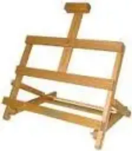 Imagen de Caballete de mesa y soporte atril de lectura de madera "SINOFIRM" SFE0056 de 45x6x39cms