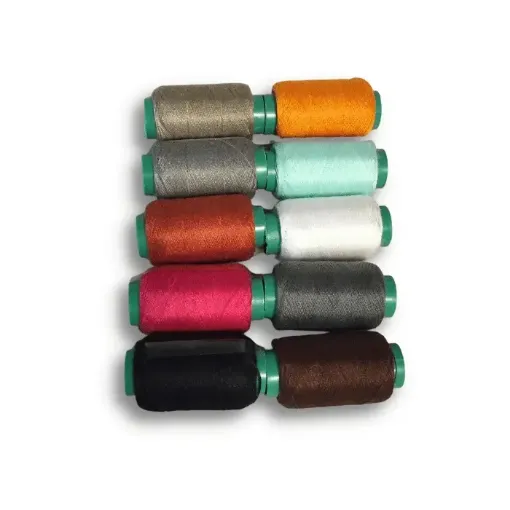 Imagen de Hilos de coser set de 10 carreteles grandes de colores variados surtidos