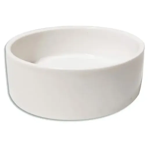Imagen de Bowl de ceramica esmaltada linea blanca forma circular de 11x4cms.