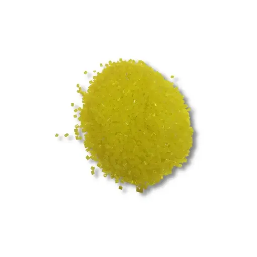 Imagen de Mostacillas canutillos en paquete de 50grs color Amarillo cristal de 2mms