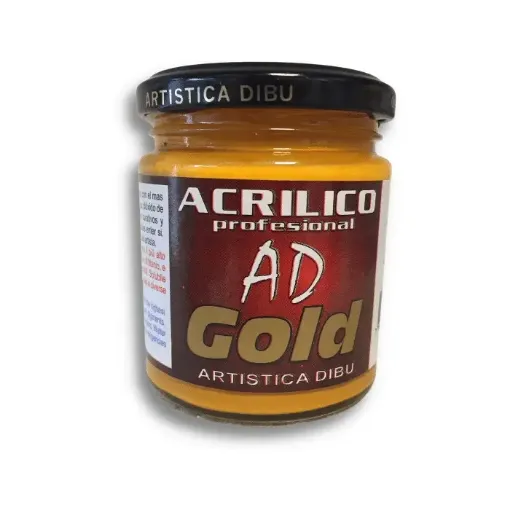 Imagen de Acrilico profesional Gold "AD" x200ml aprox Grupo 1 color Amarillo Oro 056