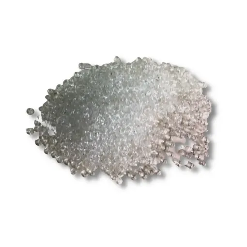 Imagen de Mostacillas grandes cuentas mostacillon 4x2.5mms en paquete de 50grs color Transparente cristal
