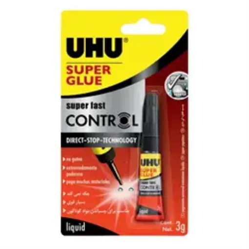Imagen de Pegamento adhesivo "UHU" instantaneo Super Glue Control x3grs