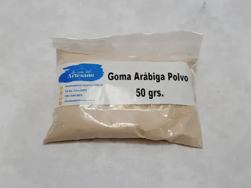 Imagen de Goma arabiga en polvo emulsionante natural en paquete de 50grs