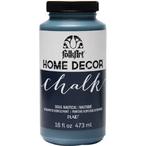 Imagen de Pintura acrilica ultra mate a la tiza Home Decor Chalk FOLK ART *16oz 473ml color 36045 Nautical Azul 