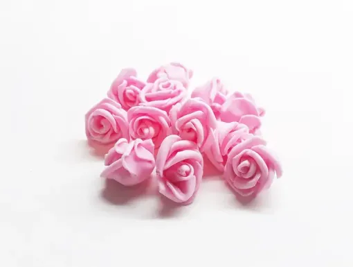 Imagen de Rosa foam de goma eva de 3cms  paquete de 10 unidades color Rosado