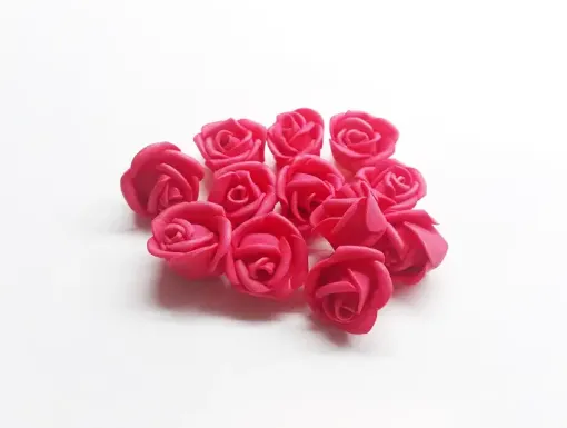Imagen de Rosa foam de goma eva de 3cms  paquete de 10 unidades color Coral