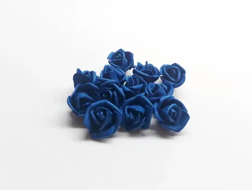 Imagen de Rosa foam de goma eva de 3cms  paquete de 10 unidades color Azul Marino