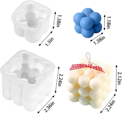 manualidades Moldes de silicona Moldes para velas en 3D, moldes