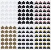 Imagen de Esquineros adhesivos de 2cms scrapbooking en plancha x24 unidades color Negro con Oro