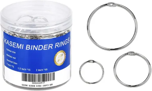 Imagen de Anilla para encuadernacion metalica Binder rings color Plata x unidad variedad de medidas