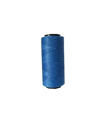 Imagen de Hilo cordon encerado fino 100% polyester 2 cabos cono de 100grs 150mts SETTANYL color 0692 Azul marino
