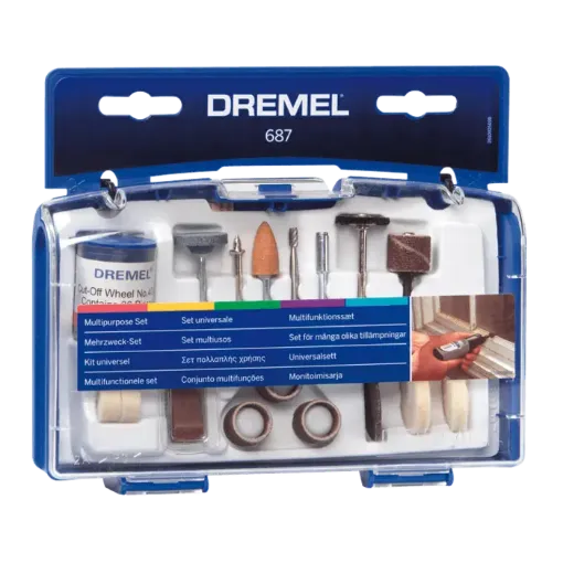 Imagen de Kit de 52 accesorios para mini torno DREMEL para uso general 687-01