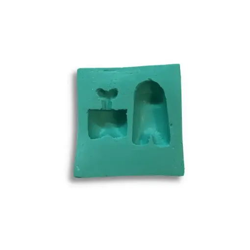Imagen de Molde de silicona para resina y masas no.007 modelo Among Us piezas de 1.5 a 3cms. aprox.