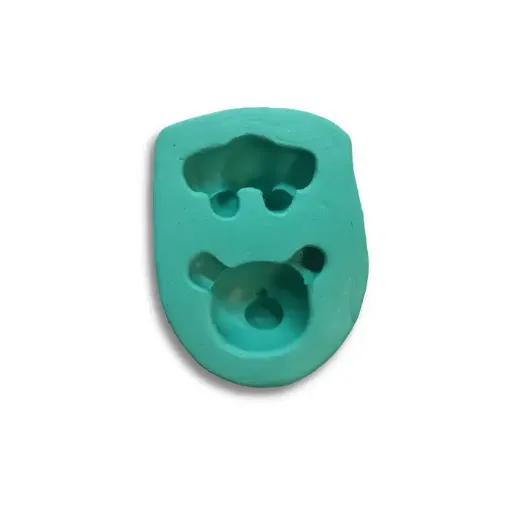 Imagen de Molde de silicona para resina y masas no.144 modelo oso multifuncion de 1.5 a 4cms. aprox.