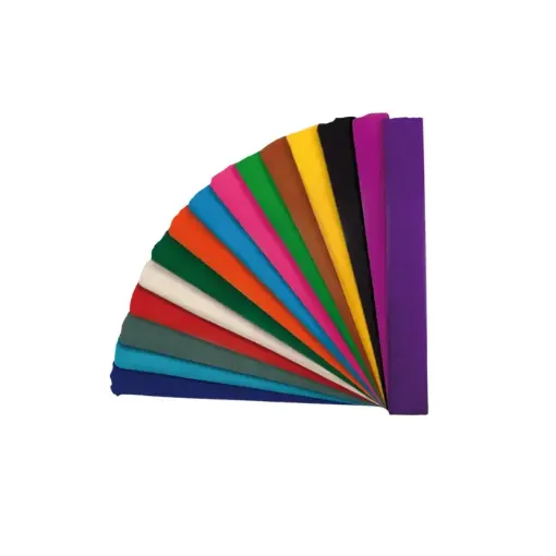 Imagen de Papel crepe "ARCOIRIS" de 50*200cms color Marron