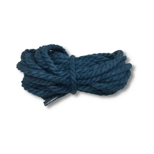 Imagen de Cordon trenzado para macrame de 4mms "BEAD YARN" Fraccionado de 5mts color Azul Oscuro