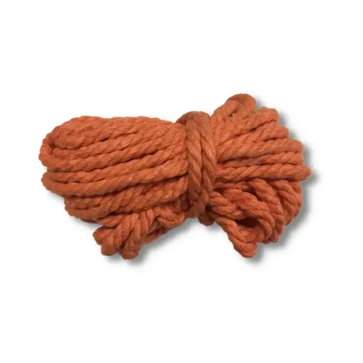 Imagen de Cordon trenzado para macrame de 4mms "BEAD YARN" Fraccionado de 5mts color Naranja