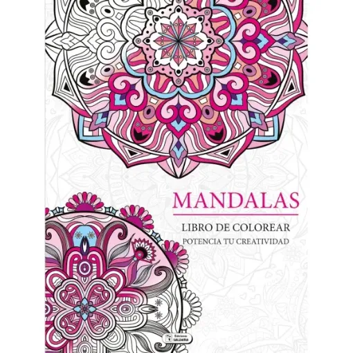 Imagen de Libro para colorear serie Mandalas Potencia tu Creatividad con 80 paginas de 21x28cms Tapa Rosa