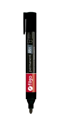 Imagen de Marcador permanente 051 FILGO punta redonda de 1mm color Negro unidad