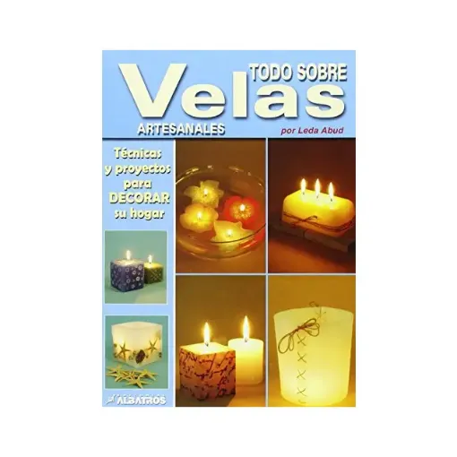 libro todo sobre velas artesanales por leda abud editorial albatros 64 paginas 0