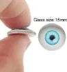 ojos realistas vidrio humanos 15mms para munecos taxidermia x10 unidades colores surtidos 1
