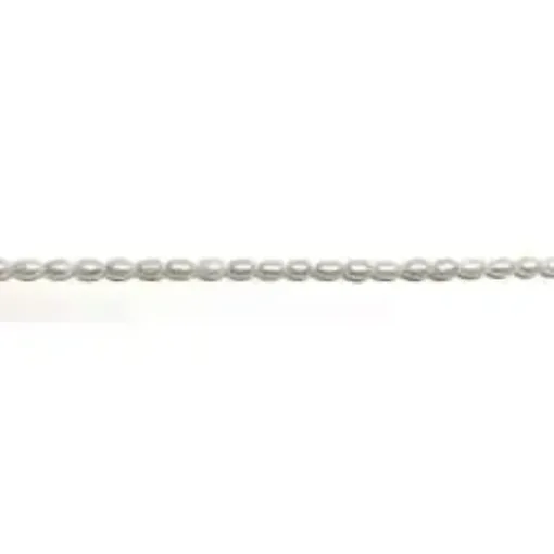 hilo perlas forma arroz 6x3mms color blanco 0