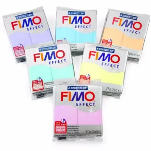 Arte en Casa-Arcilla polimerica pasta de modelar FIMO Effect *57grs. Pastel  color Menta 505