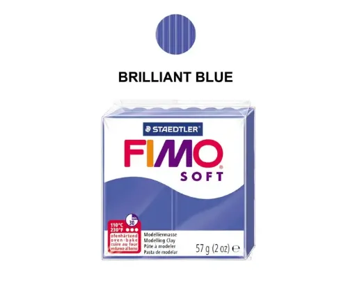 arcilla polimerica pasta modelar fimo soft 57grs color 33 brilliant blue azul brillante 0