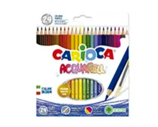 lapices carioca acuarelables caja 24 colores 0