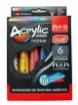 marcador pintura acrilica recargable trabi acrylic pop ptas 2 4mms set 6 colores basicos 0