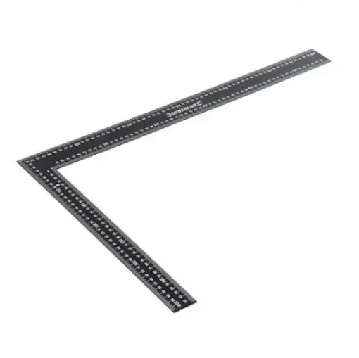 ecuadra regla metalica negra para dibujo carpinteria lh 645 40x60cms 0