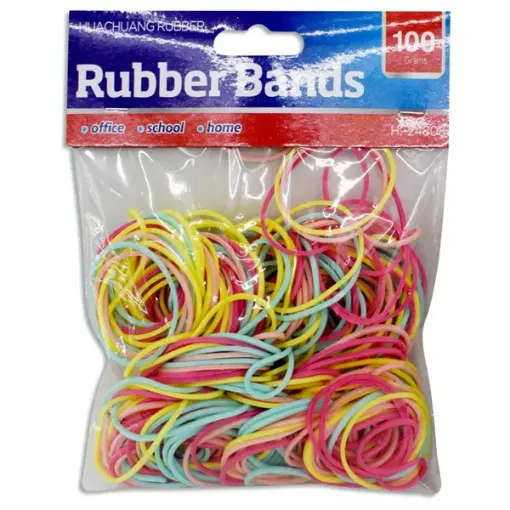 gomas elasticas colores pastel rubber bands paquete 100grs 0