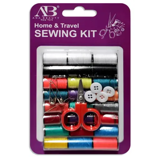 set costura sewing kit contiene hilos agujas tijera botones blister 0