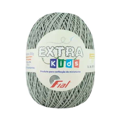 hilo algodon 100 extra kids fial tex516 ovillo 130grs 250mts color 89 gris 0