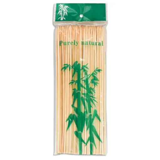 palitos brochette madera bamboo 24cms paquete x90 unidades aprox 0